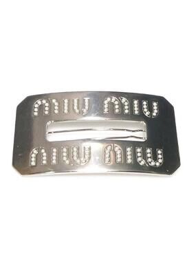 Auth Miumiu Barrette Hair Clip #302960M27B